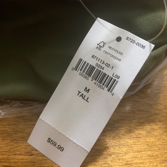 Green smocked jumpsuit Gap - Picture 4 of 4